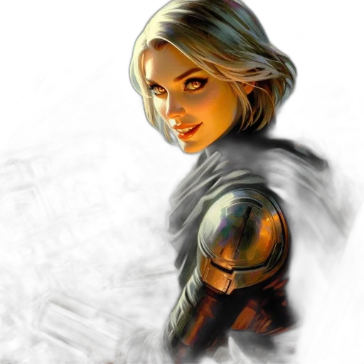 face, fantasy art, comic book art, concept art transparent PNG cut-out