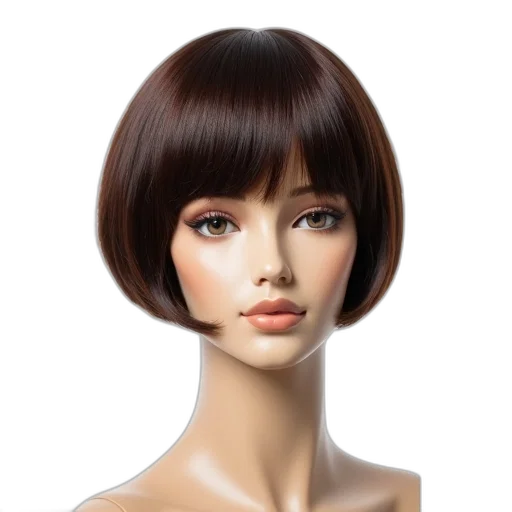 hair, face, photorealistic, 3d render transparent PNG cut-out