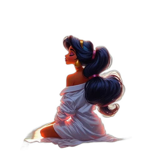 dress, crown, hair, concept art transparent PNG cut-out