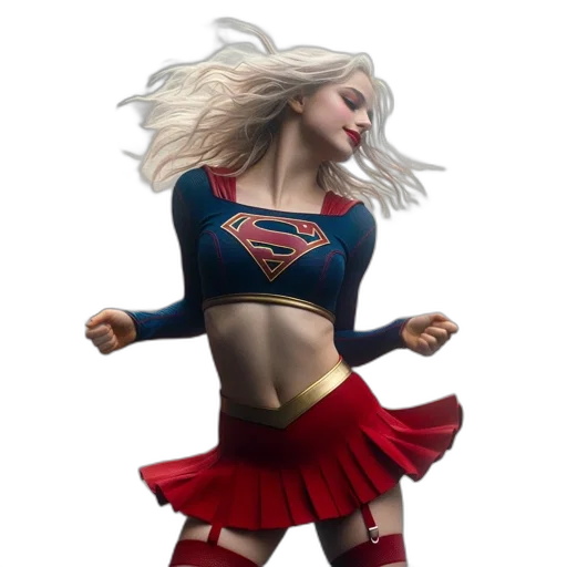 dress, comic book art, concept art, 3d render transparent PNG cut-out