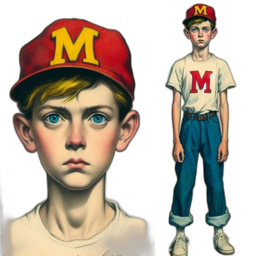 hat, concept art, comic book art, photorealistic transparent PNG cut-out