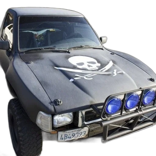 car, black, truck, skull transparent PNG cut-out