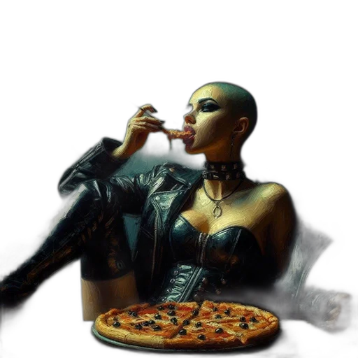 food, jewelry, jacket, cyberpunk transparent PNG cut-out