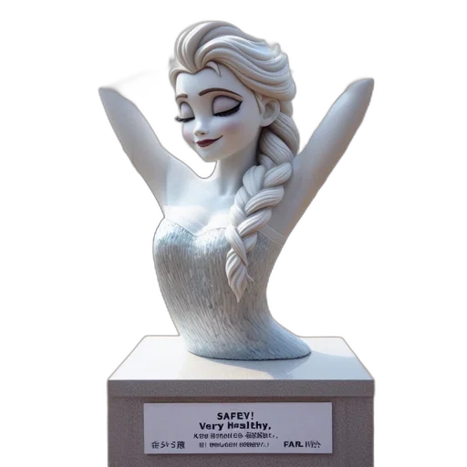 3d render, concept art, photorealistic, statue transparent PNG cut-out