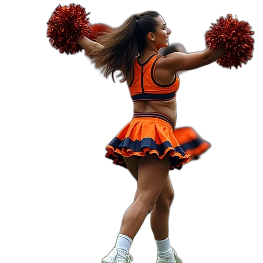 hair, staff, dress, cheerleaders transparent PNG cut-out