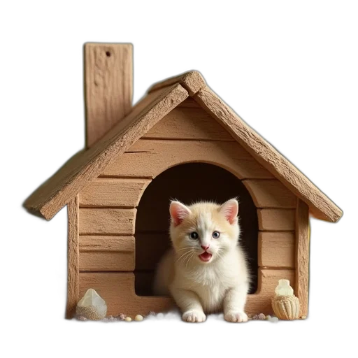 building, animal, furniture, 3d render transparent PNG cut-out