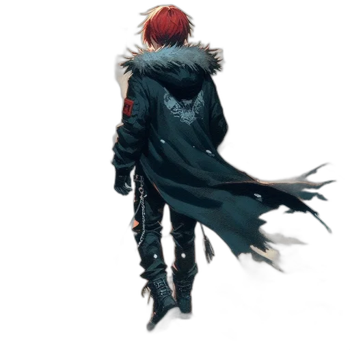 jacket, sword, weapon, staff transparent PNG cut-out