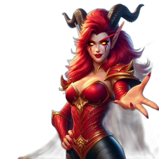 fantasy art, concept art, comic book art, 3d render transparent PNG cut-out
