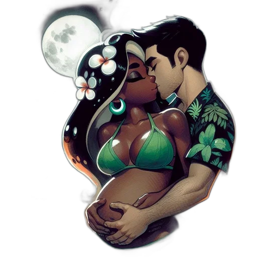 comic book art, pixel art, concept art, watercolor transparent PNG cut-out