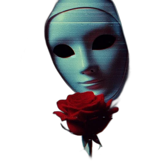 mask, flower, face, robot transparent PNG cut-out