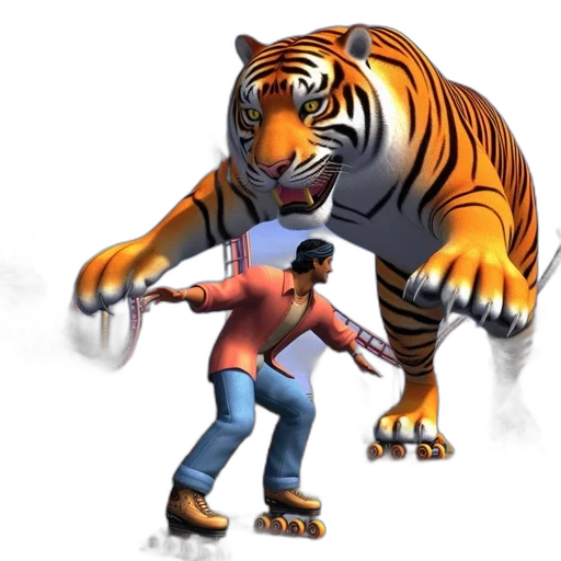 animal, creature, staff, weapon transparent PNG cut-out