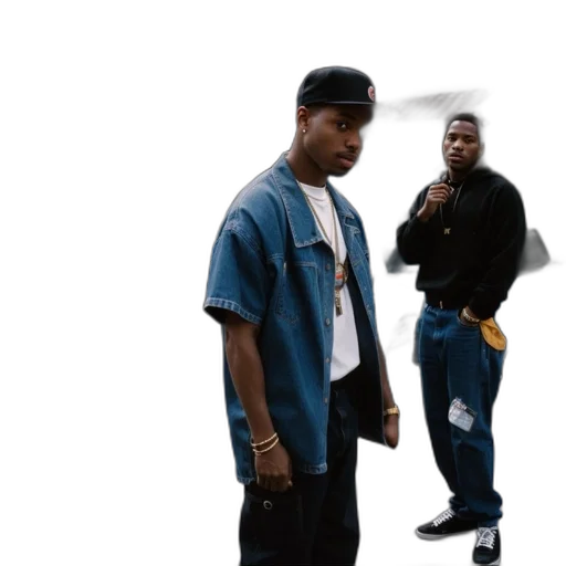 jacket, street, scene, 1995 transparent PNG cut-out