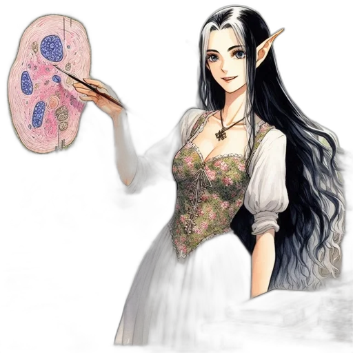 dress, fantasy art, concept art, watercolor transparent PNG cut-out