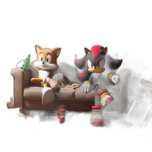 furniture, robot, concept art, pixel art transparent PNG cut-out