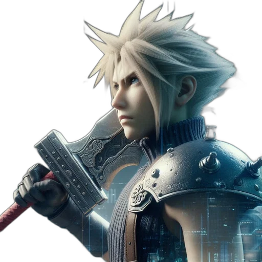 sword, weapon, concept art, 3d render transparent PNG cut-out
