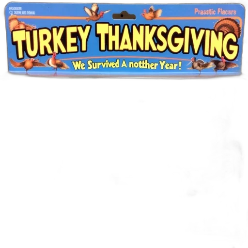 humorous, thanksgiving-themed, toy, package transparent PNG cut-out