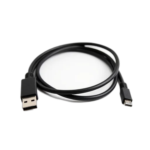 black, usb, cable, rectangular transparent PNG cut-out
