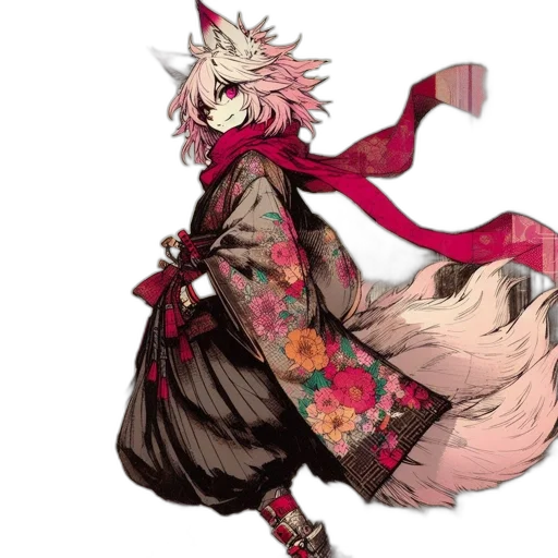 staff, dress, dragon, creature transparent PNG cut-out
