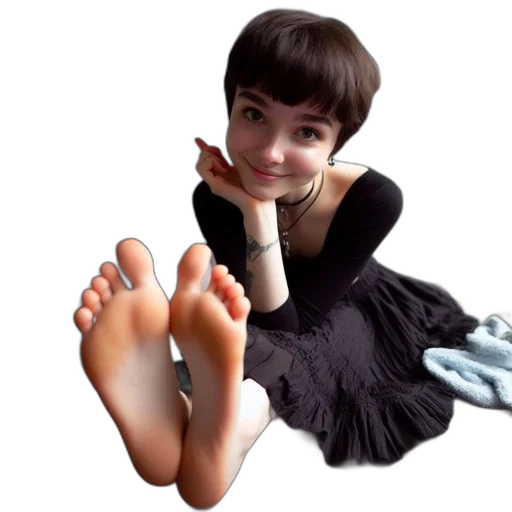shoes, creature, dress, face transparent PNG cut-out