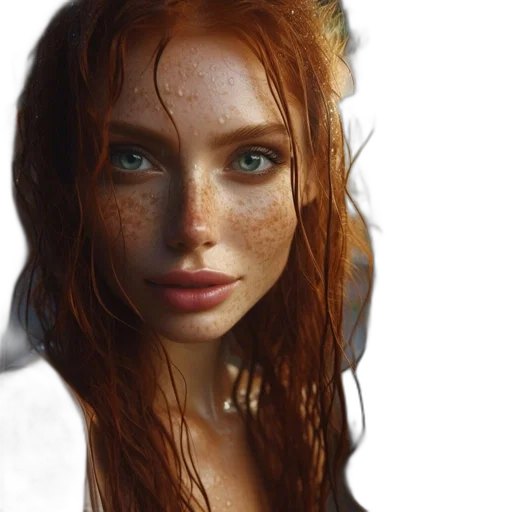 face, dragon, hair, dress transparent PNG cut-out