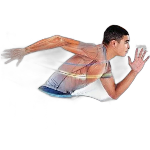 photorealistic, cover, super, human transparent PNG cut-out