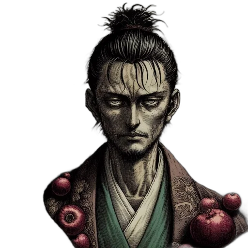face, staff, mask, concept art transparent PNG cut-out
