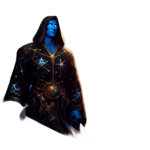 jacket, mask, staff, robot transparent PNG cut-out