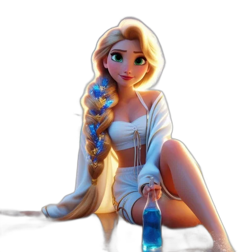 dress, staff, concept art, cartoon transparent PNG cut-out