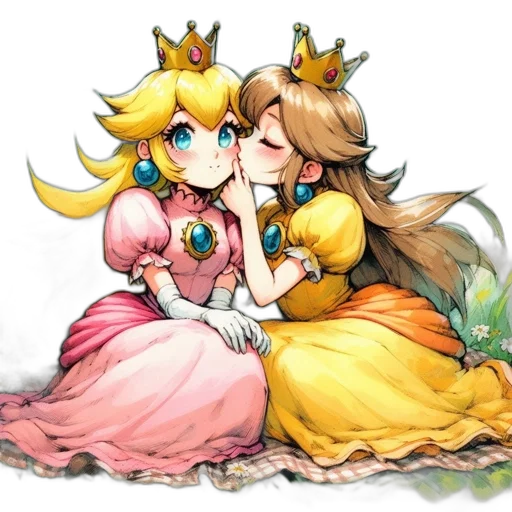 crown, dress, watercolor, concept art transparent PNG cut-out