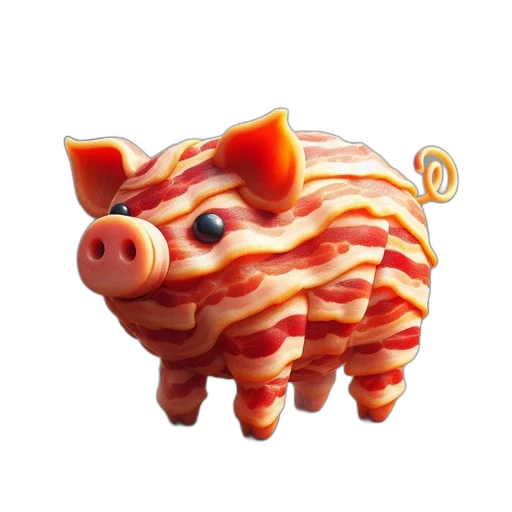 animal, creature, food, 3d render transparent PNG cut-out