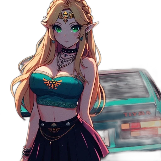 dress, crown, weapon, staff transparent PNG cut-out