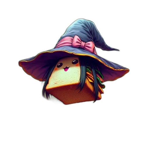 hat, mask, dragon, staff transparent PNG cut-out