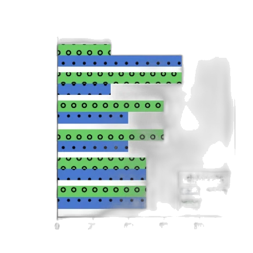 robot, 3d render, pixel art, green transparent PNG cut-out
