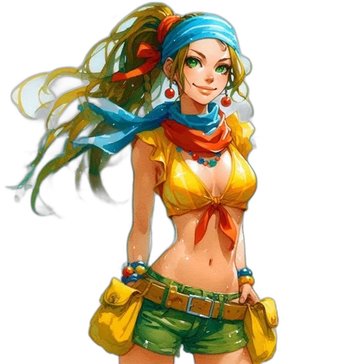 concept art, fantasy art, pixel art, comic book art transparent PNG cut-out