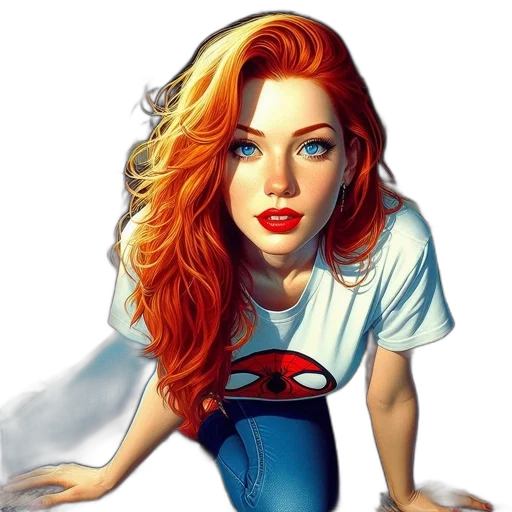 face, jewelry, dress, comic book art transparent PNG cut-out