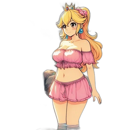 dress, staff, crown, concept art transparent PNG cut-out