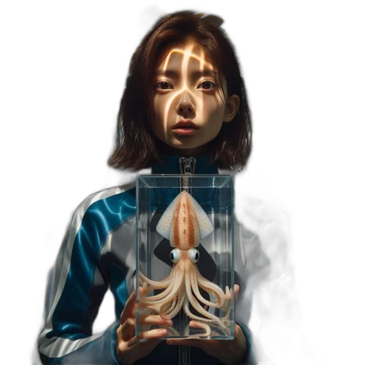 jacket, creature, face, concept art transparent PNG cut-out