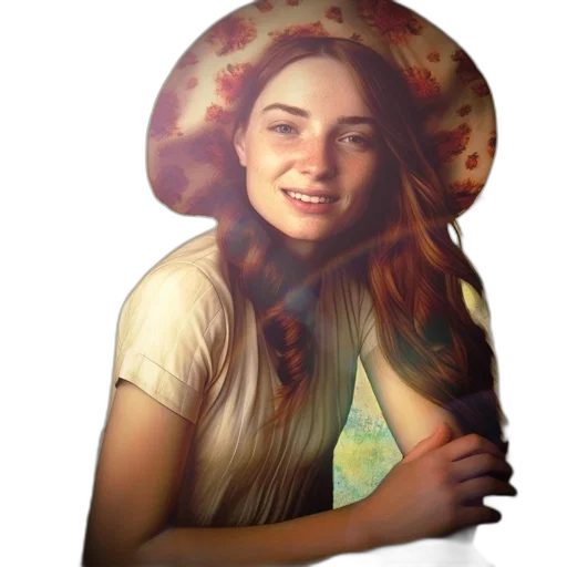 hat, crown, dress, face transparent PNG cut-out