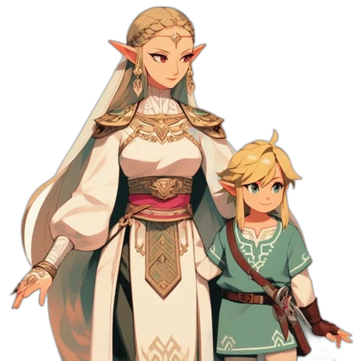 crown, dress, staff, sword transparent PNG cut-out