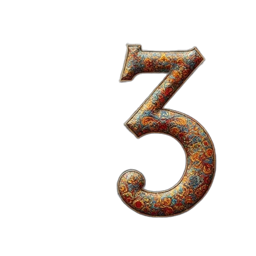 jewelry, 3d render, irrational, numbers transparent PNG cut-out