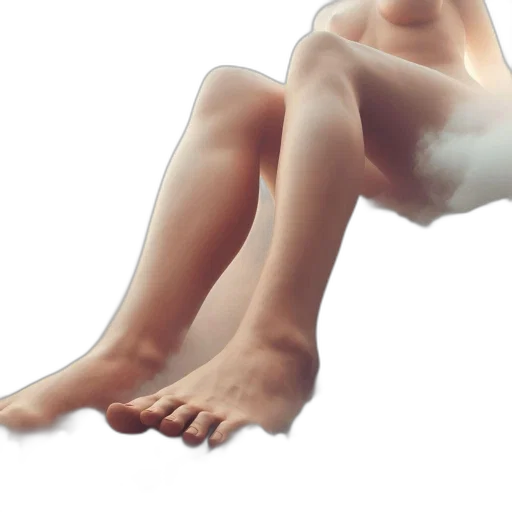 shoes, creature, dress, hair transparent PNG cut-out