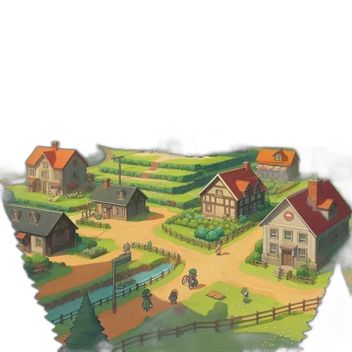 concept art, 3d render, pixel art, fantasy art transparent PNG cut-out