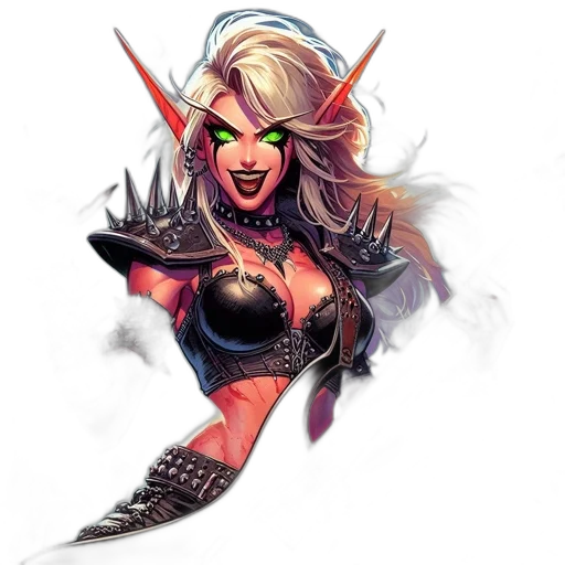 fantasy art, concept art, comic book art, pixel art transparent PNG cut-out