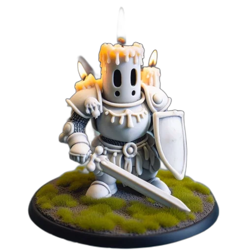 robot, sword, 3d render, concept art transparent PNG cut-out