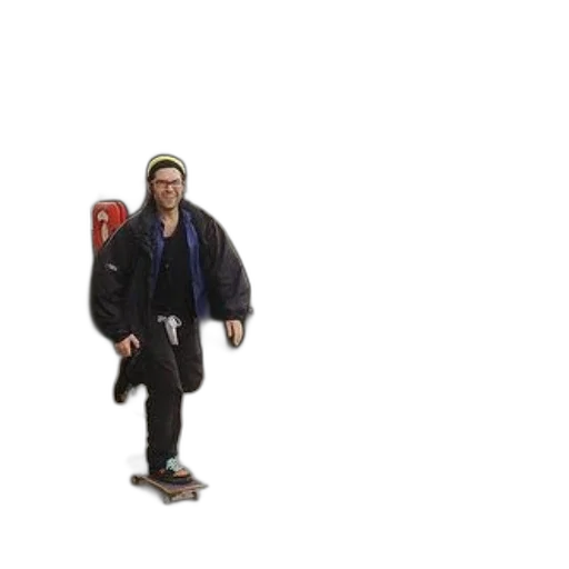 jacket, staff, umbrella, robot transparent PNG cut-out