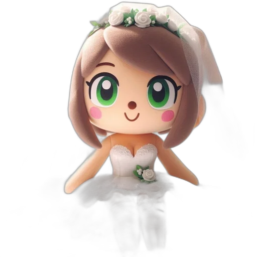creature, dress, crown, staff transparent PNG cut-out