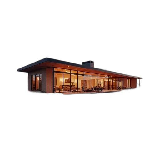 building, furniture, 3d render, photorealistic transparent PNG cut-out
