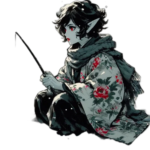 staff, sword, weapon, jacket transparent PNG cut-out