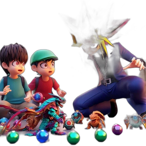 3d render, concept art, fantasy art, three transparent PNG cut-out