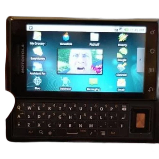 motorola, smartphone, physical, keyboard transparent PNG cut-out